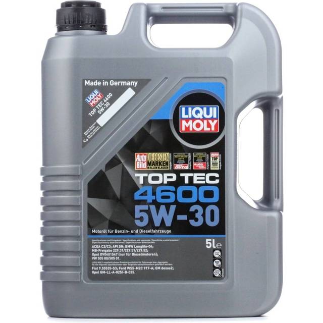 Bedste motorolie til bil – Liqui Moly Top Tec 4600 5W-30 5 L