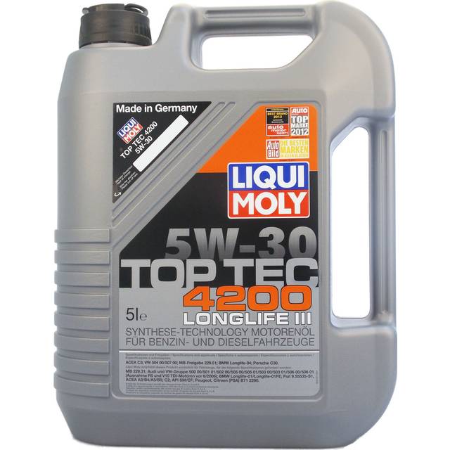 Bedste motorolie til bil – Liqui Moly Top Tec 4200 5W-30 5 L